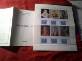 Bloc Romania Balkanfila III 1971 stampilat + Carnet prezentare a Seriei