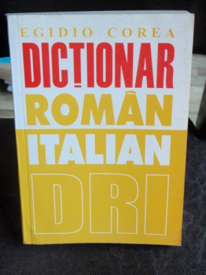 DICTIONAR ROMAN ITALIAN - EGIDIO COREA foto