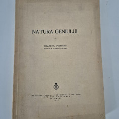 Carte veche 1941 Filosofie Sevastia Dumitriu Natura geniului