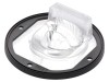 Lentilă LED Rotundă din Silicon Transparent Neagră