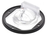 Lentilă LED Rotundă din Silicon Transparent Neagră