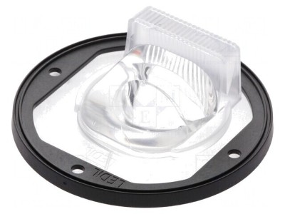 Lentilă LED Rotundă din Silicon Transparent Neagră foto