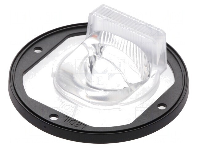 Lentilă LED Rotundă din Silicon Transparent Neagră