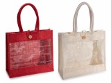 Set 2 gentute cadouri iuta rosie natur cm 38x15x60 H