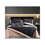 Lenjerie de Pat din Matase cu 6 Piese Pentru Pat Dublu - SUZ103