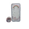 Husa apple iphone 6 plus/6s plus multicolor model unicorn + suport inclus, Flippy