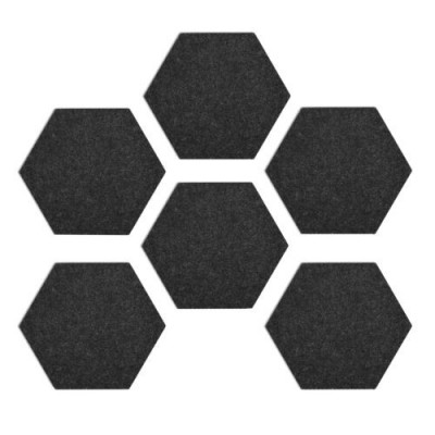 Set 6 Panouri pluta hexagonal Navaris, 15 x 17 cm, 10 pini, 46230.02 foto