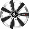 Set 4 Capace Roti GTX Carbon Gri-Negru R14, Pentru Skoda Nou, Autohelix MSA