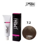 Cumpara ieftin J.Maki Professional - Vopsea de par permanenta 7.2 - Blond perlat mediu, 60 ml