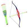 Arc cu Sageti Ventoze Copii, 4 Sageti, 58cm, Jucarie Tir cu Arcul
