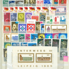 C5267 - Germania Democrata anul 1965 complet cu colite, timbre nestampilate MNH