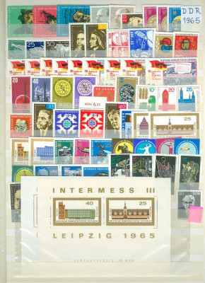C5267 - Germania Democrata anul 1965 complet cu colite, timbre nestampilate MNH foto