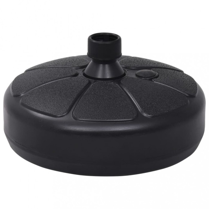 Gossi suport de umbrela, negru, 15 l, umplere cu nisip/apa