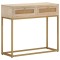vidaXL Masă consolă, 90x30x76 cm, lemn masiv de mango și fier 372023