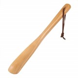 Incaltator din lemn Pufo pentru pantofi, 30 cm, maro
