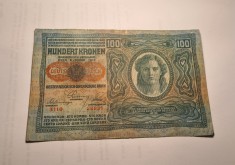 100 Kronen Coroane 1912 Wien foto