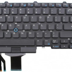 Tastatura laptop noua E5550 E5570 BLACK US (backlit,With Point Stick ) DP/N MFKWK