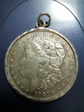 SV * SUA / Statele Unite * ONE DOLLAR 1921 * Moneda &icirc;n Medalion CADOU PT. LAURA
