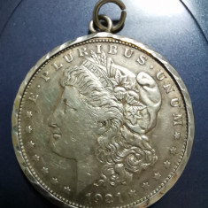 SV * SUA / Statele Unite * ONE DOLLAR 1921 * Moneda în Medalion CADOU PT. LAURA