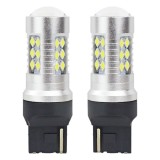 2 x Lampa Becuri T20 WY21W Canbus 3030 24SMD 12V/24V Lumini Alb