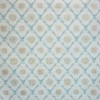 Tapet lux, model clasic, albastru, crem, Decori, 82821