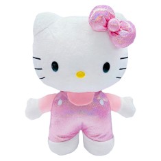 Jucarie de plus, Hello Kitty in salopeta, Roz, 30 cm