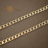 Cumpara ieftin Lantul Arhetip Atlas , Lant Unisex Placat 18K Brazilia, Stanta, 60 cm, 5 mm