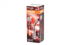 Bec auto auto cu halogen H3 12V 55W PK22S pana la 150% luminozitate mare; pana la 150m ; pana la 20% lumina alba Night Breaker Laser, alb foto