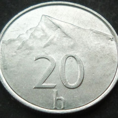 Moneda 20 HALERU - SLOVACIA, anul 1996 * cod 1328 A