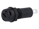 Clemă Siguranțe Cilindrice 10A Neagră 250V