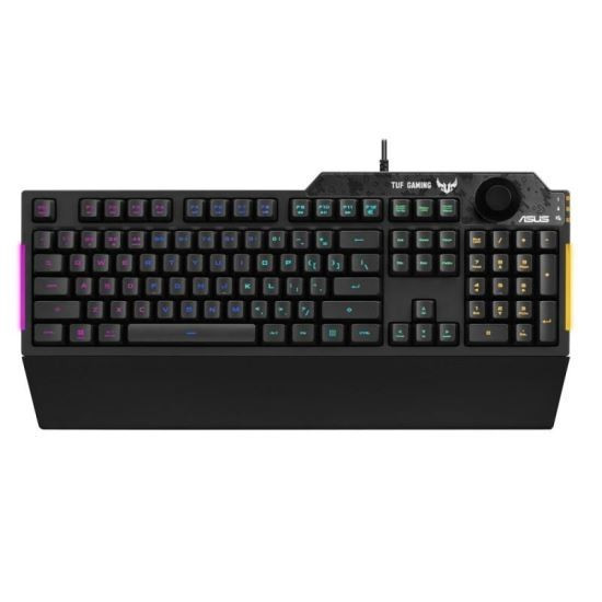 Tastatura gaming ASUS TUF Gaming K1 neagra iluminare RGB