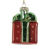 Cumpara ieftin Set 6 ornamente brad Craciun sticla multicolora 4x4x6 cm