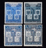 ROMANIA 1940 LP 137 INTELEGEREA BALCANICA SERIE + 1940 IUGOSLAVIA INTELEGEREA BALCANICA SERII MNH
