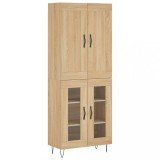 Cumpara ieftin Dulap inalt, stejar sonoma, 69,5x34x180 cm, lemn compozit