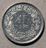 Moneda 1/2 Francs Elvetia - 1995