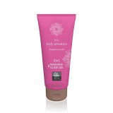 Gel masaj si lubrifiant 2 in 1 Shiatsu zmeura 200 ml