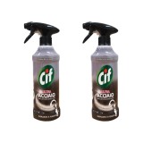 Set 2x Spray pentru suprafete din inox Cif Ultra Acciaio, 500 ml