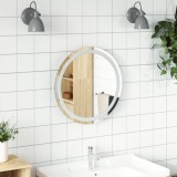 Cumpara ieftin Gossi oglinda de baie cu led, 50 cm, rotunda