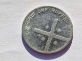 575. Moneda India 1 rupee 2005 (Unity in Diversity), Asia
