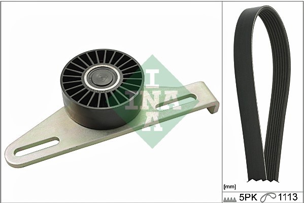 INA 529 0145 10 Set curea transmisie cu caneluri