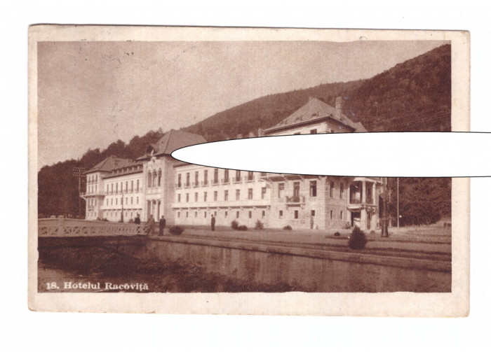 CP Slanic Moldova - Hotelul Racovita, interbelica, circulata 1949, stare buna