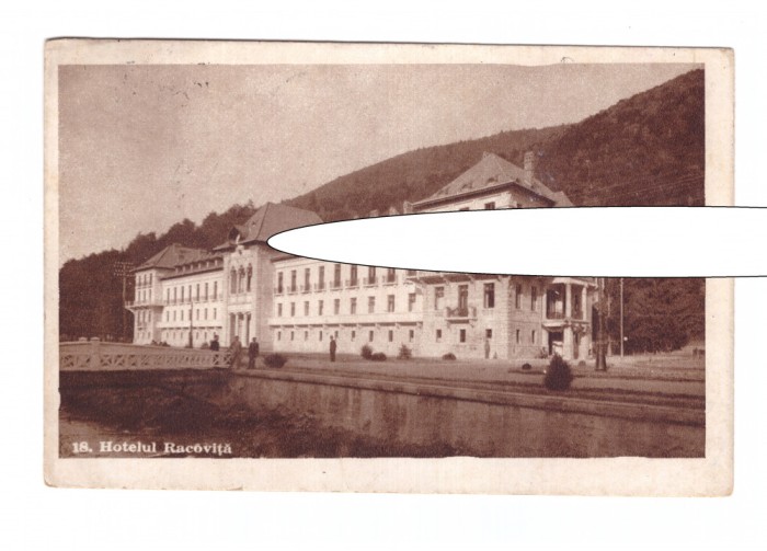 CP Slanic Moldova - Hotelul Racovita, interbelica, circulata 1949, stare buna