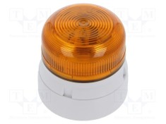 Semnalizator luminos cu LED, lumină flash albă, 230V AC, IP65, KLAXON SIGNALS Flashguard