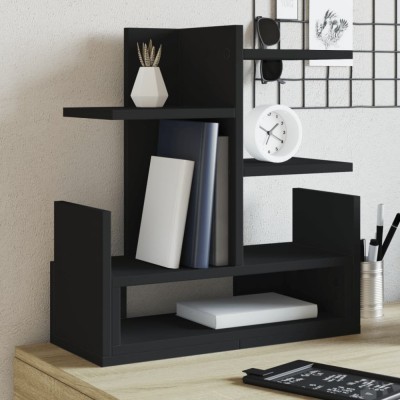 vidaXL Organizator de birou, negru, 49x20x52,5 cm, lemn prelucrat foto
