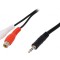 Cablu Audio Jack 3.5mm la RCA 1.5m Negru