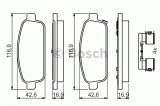 Set placute frana,frana disc OPEL ASTRA J GTC (2011 - 2016) BOSCH 0 986 494 666