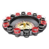 Joc Ruleta Iso trade cu pahare de shot-uri, multicolor, 29 cm diametru, 16 pahare