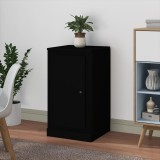 Servantă, negru, 37,5x35,5x67,5 cm, lemn prelucrat