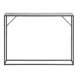 Cumpara ieftin Vita Konzolasztal, 1 polc, travertin hat&aacute;s&uacute;, fekete v&aacute;z 110x26x80 cm