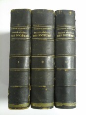 TRAITE GENERAL THEORIQUE ET PRATIQUE DES SOCIETES CIVILES ET COMMERCIALES et des Associations (AVEC FORMULES) Trois tomes - C. HOUP